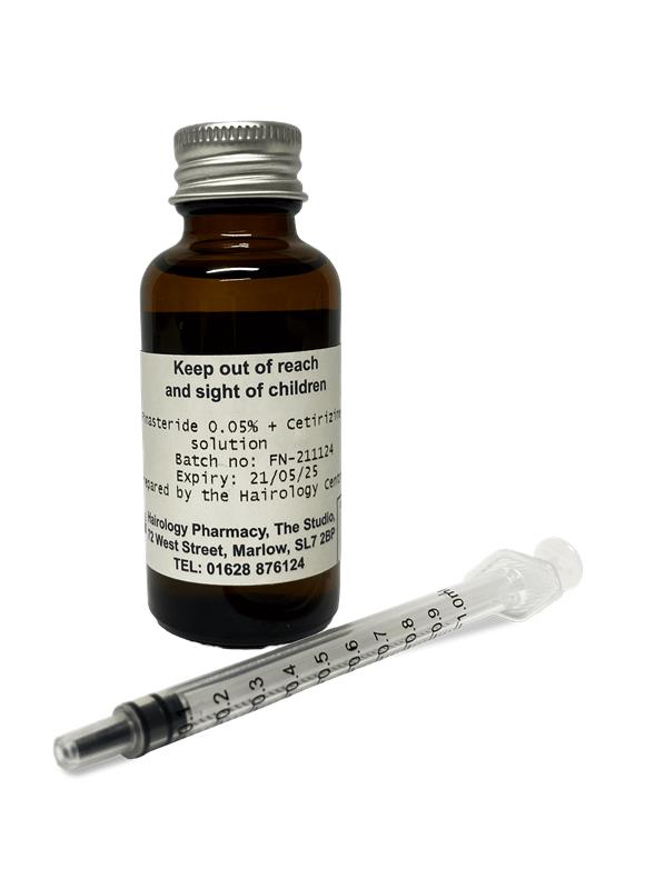 Effective male hair regrowth with Solution F treatment